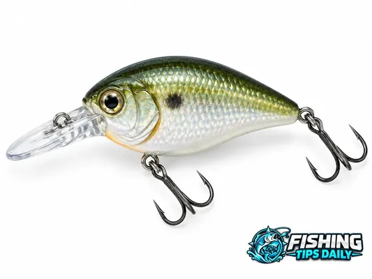 Billed crankbait with treble hooks