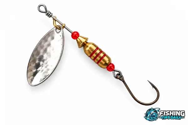 Inline spinner with a blade rotating around a straight shaft