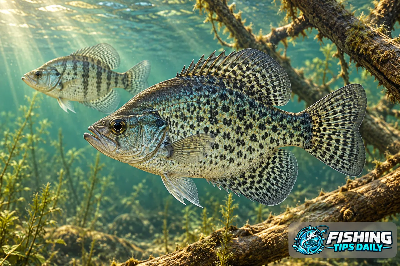 Crappie in freshwater habitat