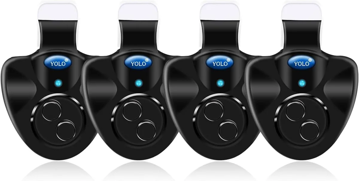 4 x Black Electronic LED Fishing Light Bulb with Sound Alarm and Audible Alarm — product image 1