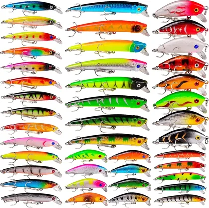 Baikalbass 43-Piece Hard Fishing Lure Set