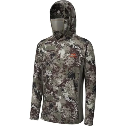 BASSDASH Men’s UPF 50+ Camo Long Sleeve Hunting Fishing Hoodie Shirt