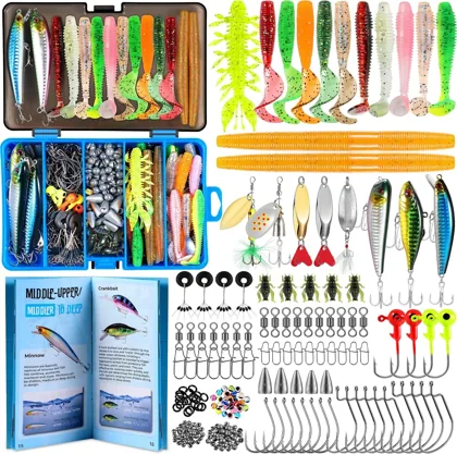 PLUSINNO 137-Piece Fishing Lure Kit