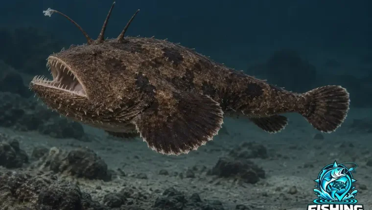 Underwater side-profile illustration of Lophiodes miacanthus (Lophiodes miacanthus).