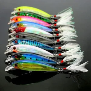 10pcs Minnow Fishing Lures Kit Minnow Lures Minnow Crank Bait Fishing